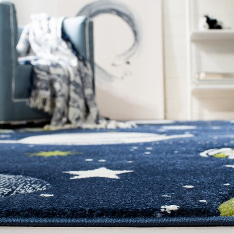 safavieh clearance carousel kids crk103n navy rug