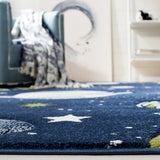 safavieh clearance carousel kids crk103n navy rug
