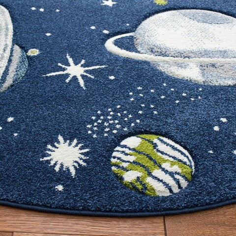 safavieh clearance carousel kids crk103n navy rug