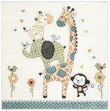 safavieh clearance carousel kids crk120a ivory rug