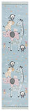 safavieh clearance carousel kids crk120k blue rug