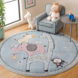 safavieh clearance carousel kids crk120k blue rug