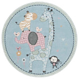 safavieh clearance carousel kids crk120k blue rug