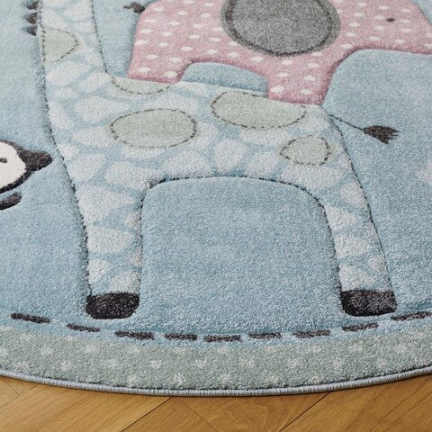 safavieh clearance carousel kids crk120k blue rug