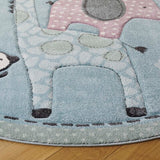 safavieh clearance carousel kids crk120k blue rug