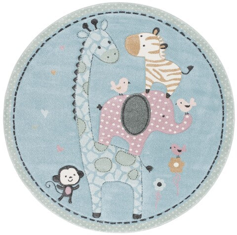 safavieh clearance carousel kids crk120k blue rug