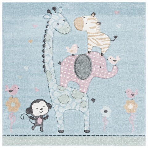 safavieh clearance carousel kids crk120k blue rug