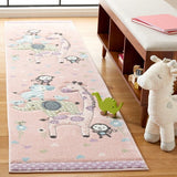 safavieh clearance carousel kids crk120u blush pink rug