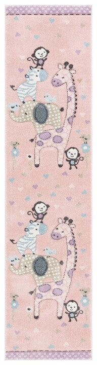 safavieh clearance carousel kids crk120u blush pink rug
