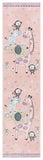 safavieh clearance carousel kids crk120u blush pink rug