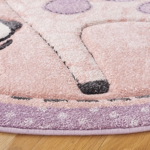safavieh clearance carousel kids crk120u blush pink rug