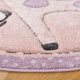 safavieh clearance carousel kids crk120u blush pink rug