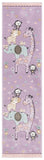 safavieh clearance carousel kids crk120v purple rug