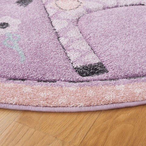 safavieh clearance carousel kids crk120v purple rug