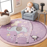 safavieh clearance carousel kids crk120v purple rug