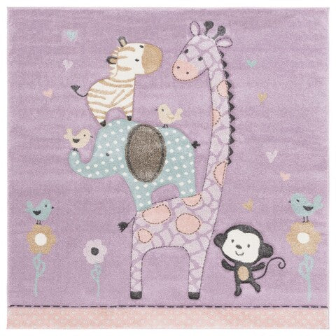 safavieh clearance carousel kids crk120v purple rug