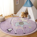 safavieh clearance carousel kids crk120v purple rug
