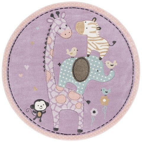 safavieh clearance carousel kids crk120v purple rug