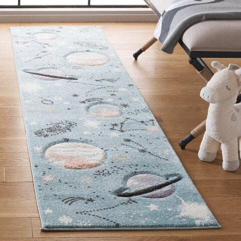 safavieh clearance carousel kids crk122w teal rug