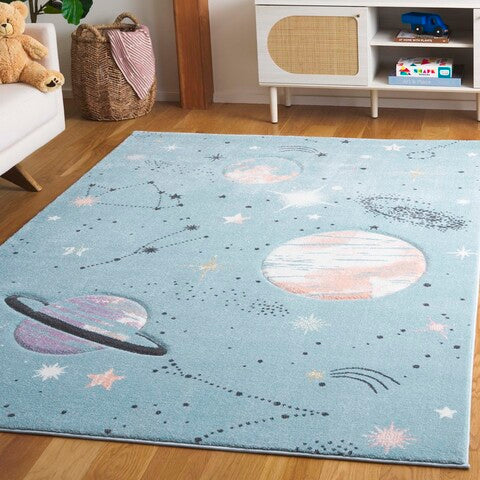 safavieh clearance carousel kids crk122w teal rug