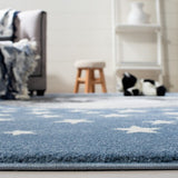 safavieh clearance carousel kids crk135l light blue rug
