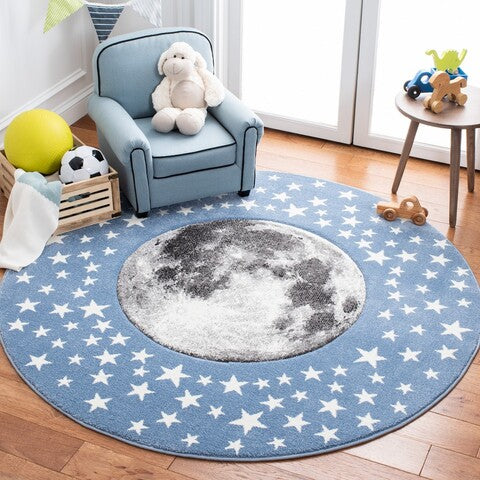 safavieh clearance carousel kids crk135l light blue rug
