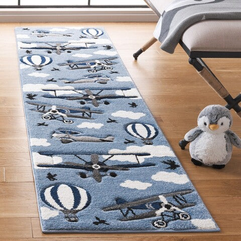 safavieh clearance carousel kids crk137m blue rug