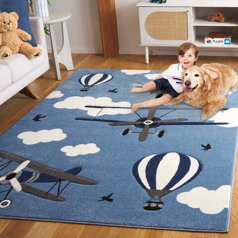 safavieh clearance carousel kids crk137m blue rug