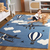 safavieh clearance carousel kids crk137m blue rug
