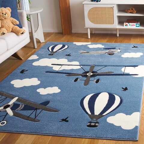 safavieh clearance carousel kids crk137m blue rug