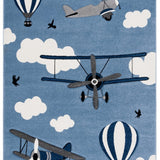 safavieh clearance carousel kids crk137m blue rug