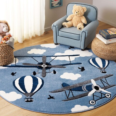 safavieh clearance carousel kids crk137m blue rug