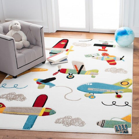 safavieh clearance carousel kids crk167a ivory rug