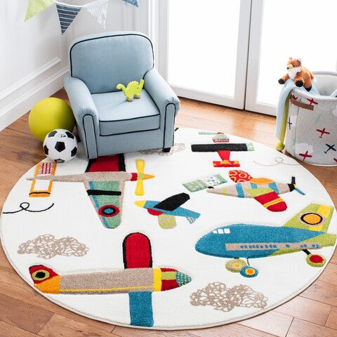 safavieh clearance carousel kids crk167a ivory rug