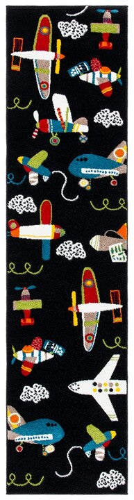 safavieh clearance carousel kids crk167z black rug