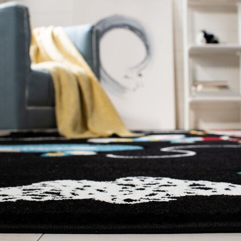 safavieh clearance carousel kids crk167z black rug
