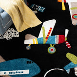 safavieh clearance carousel kids crk167z black rug