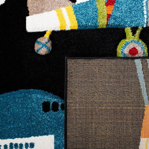 safavieh clearance carousel kids crk167z black rug