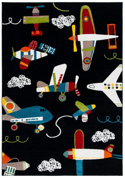 safavieh clearance carousel kids crk167z black rug