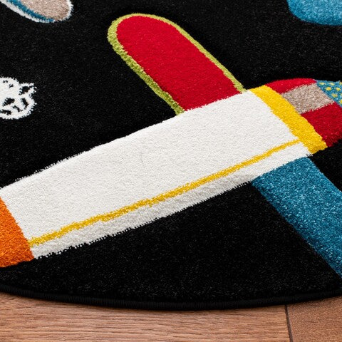 safavieh clearance carousel kids crk167z black rug