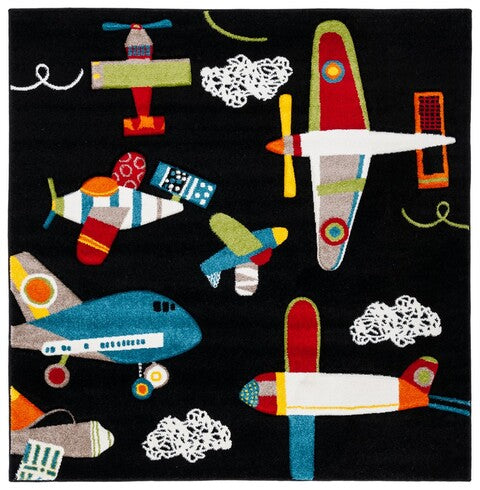 safavieh clearance carousel kids crk167z black rug
