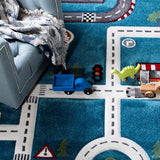 safavieh clearance carousel kids crk192k turquoise rug