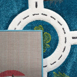 safavieh clearance carousel kids crk192k turquoise rug