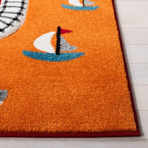 safavieh clearance carousel kids crk192q red rug