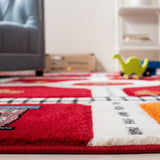 safavieh clearance carousel kids crk192q red rug