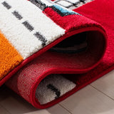 safavieh clearance carousel kids crk192q red rug