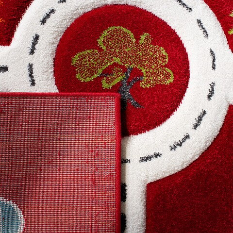 safavieh clearance carousel kids crk192q red rug