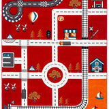 safavieh clearance carousel kids crk192q red rug
