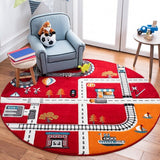 safavieh clearance carousel kids crk192q red rug
