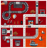 safavieh clearance carousel kids crk192q red rug